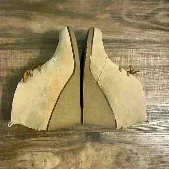Sperry Harlow Wedge Chukka Bootie Tan Sz 8.5 - Picture 4 of 12